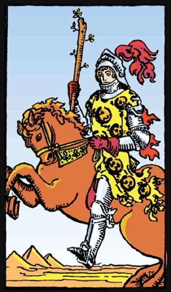 Knight of Wands - Tarot Card Meaning - Astronlogia